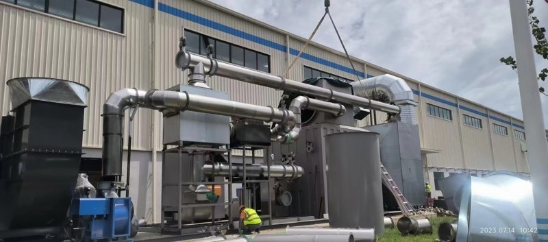 噴涂廢氣9萬風量沸石轉(zhuǎn)輪+催化燃燒設備